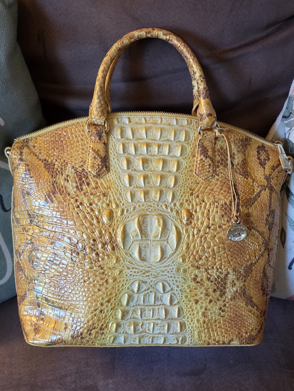Brahmin Large Duxbury Satchel Marigold